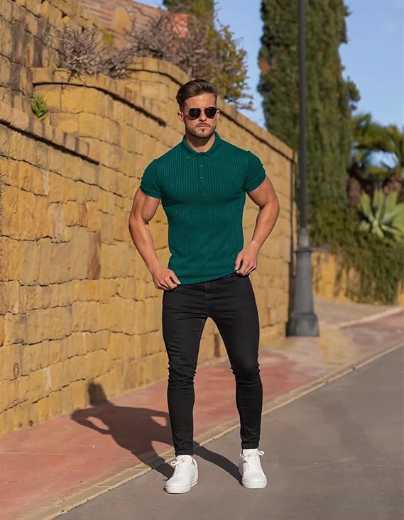 Collared Muscle Polo Shirts Men