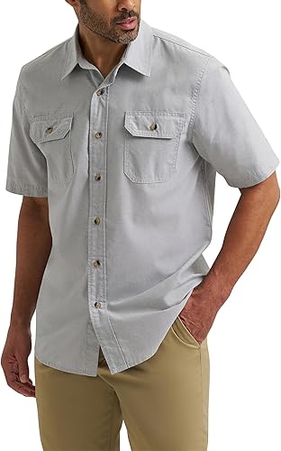 Wrangler Authentics Men's Short Sleeve Classic Woven Shirt