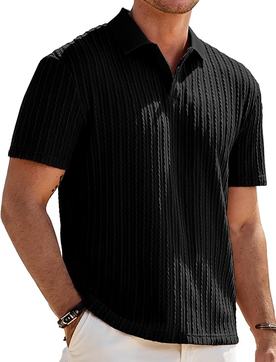 JMIERR Mens Casual Polo Shirt
