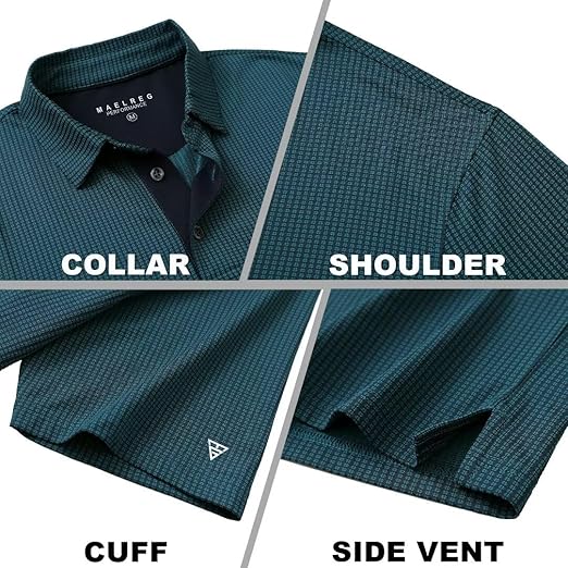 Fit Jacquard Mens Polo Shirts