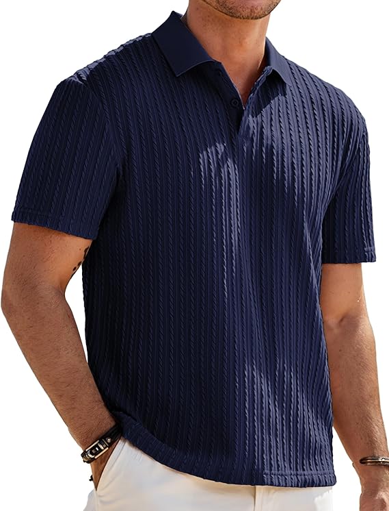 JMIERR Mens Casual Polo Shirt