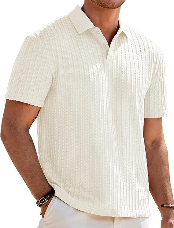 JMIERR Mens Casual Polo Shirt