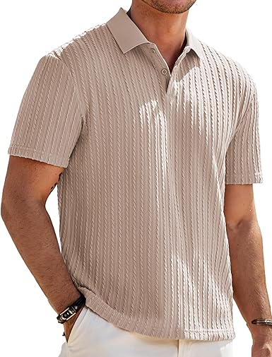 JMIERR Mens Casual Polo Shirt