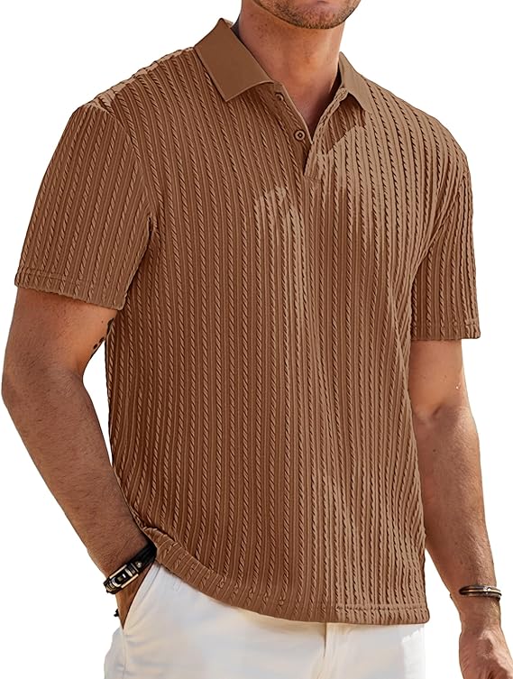 JMIERR Mens Casual Polo Shirt