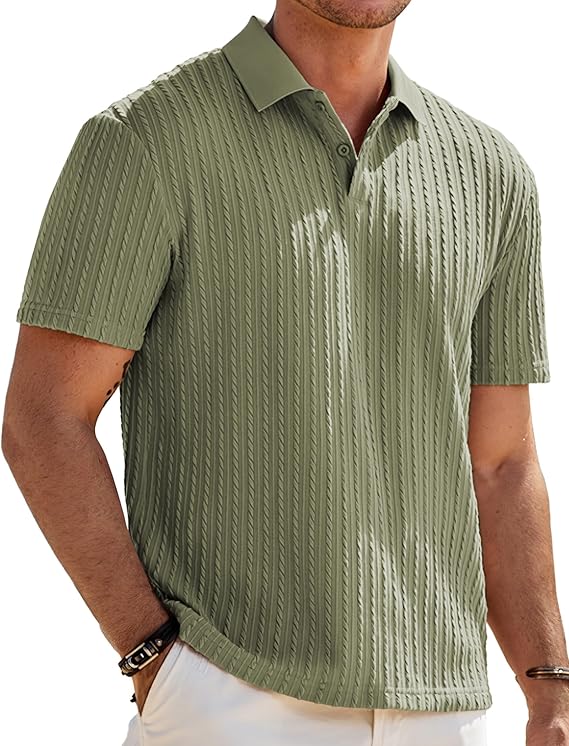 JMIERR Mens Casual Polo Shirt