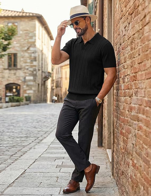 COOFANDY Mens Polo Shirts Short Sleeve
