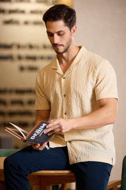 Textured Resort Cabin Shirt