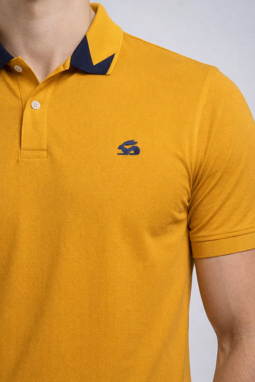 ADRO Men's Polo Collar All Over Printed Half Sleeve T-Shirt