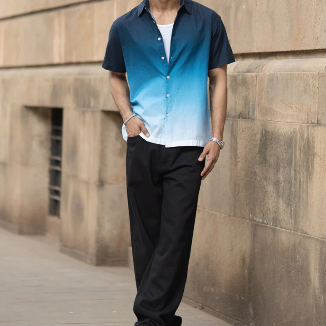 Dark Navy Ombre Shirt