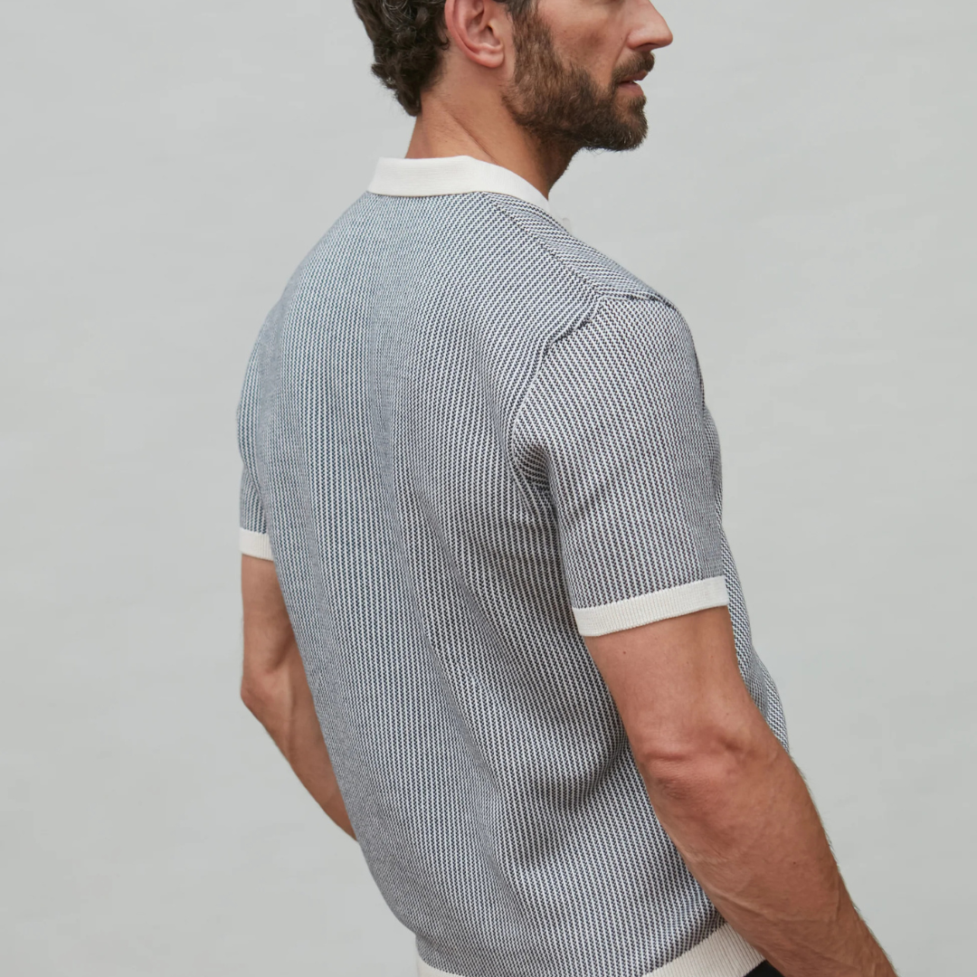 Mens Lightweight Cotton Fishermans Buttonless Polo Shirt