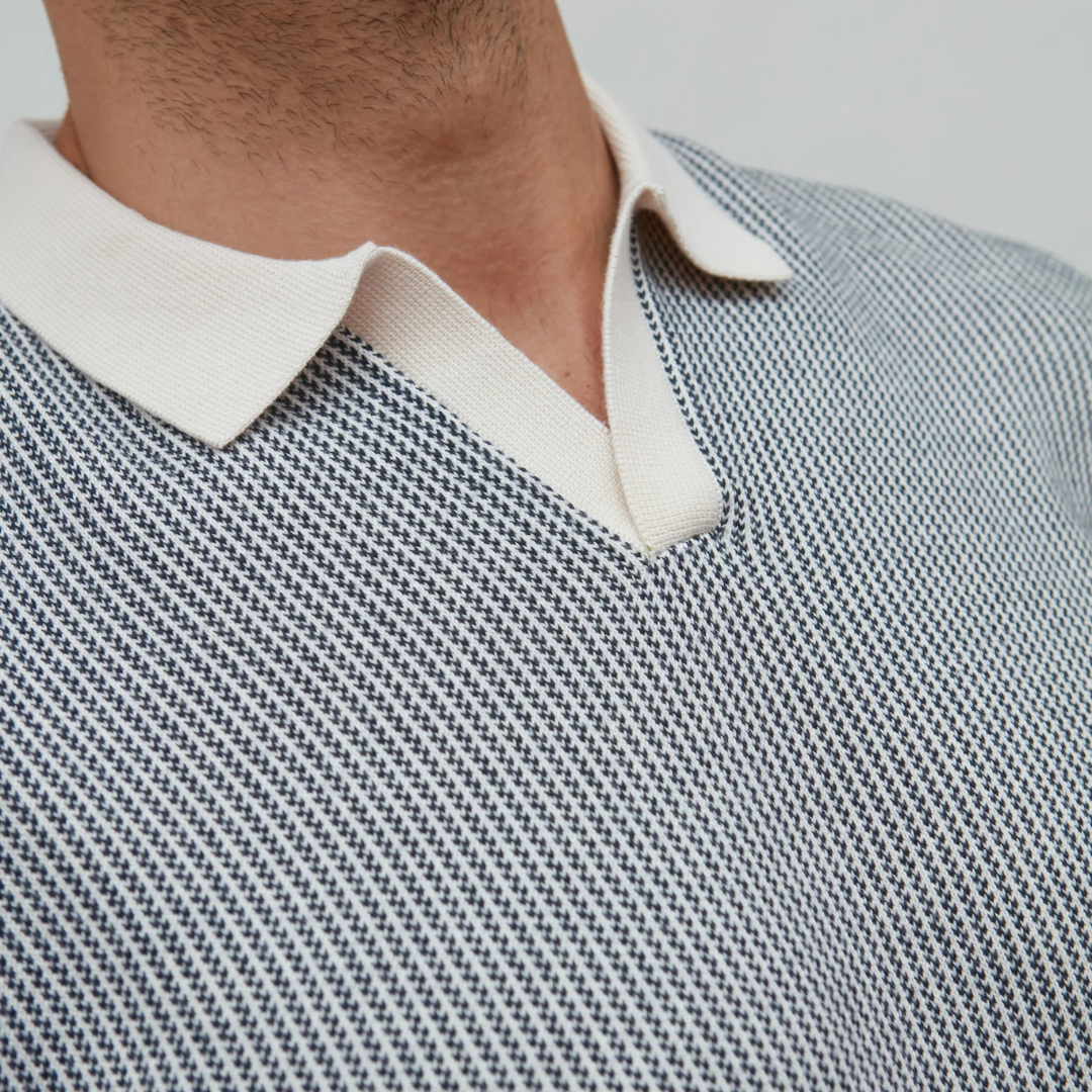 Mens Lightweight Cotton Fishermans Buttonless Polo Shirt