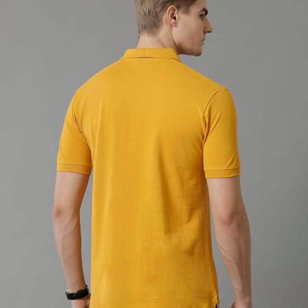 ADRO Men's Polo Collar All Over Printed Half Sleeve T-Shirt