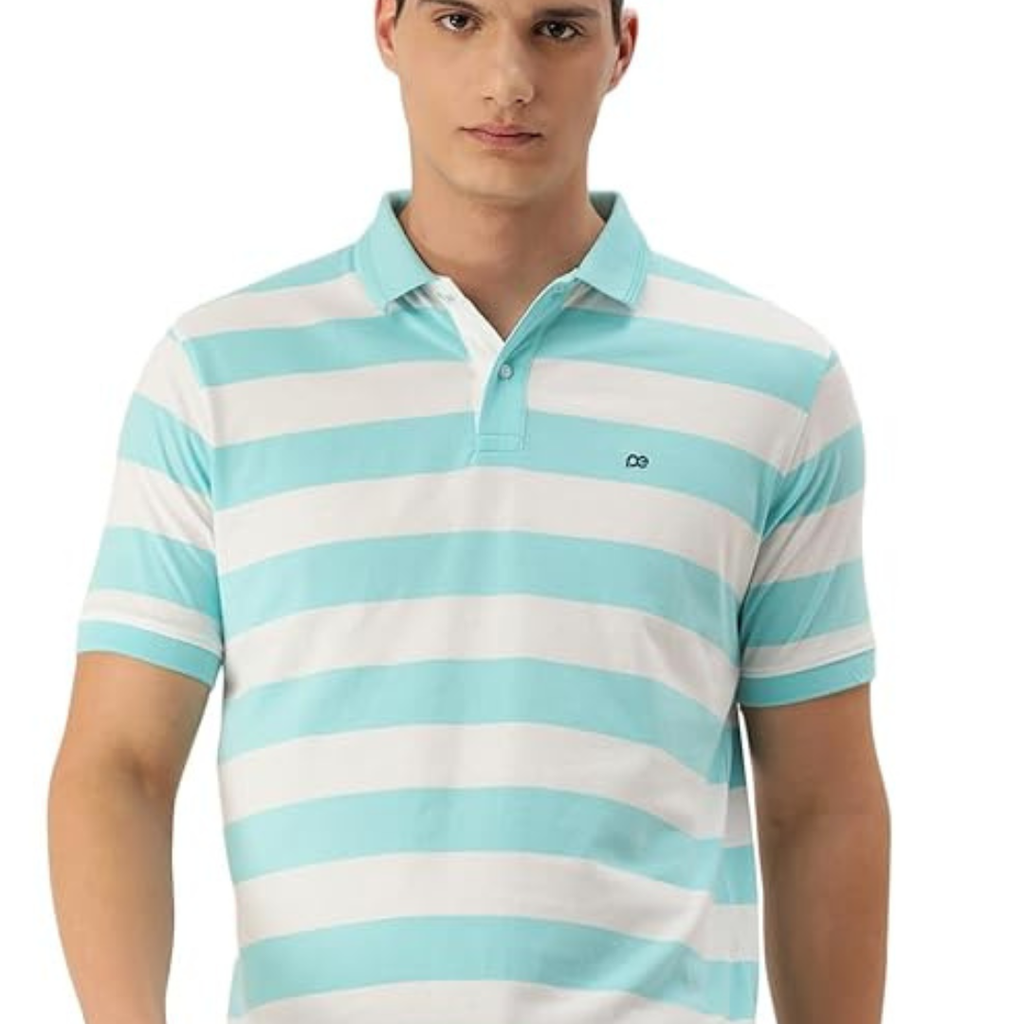 Peter England Men's Cotton Regular Fit Polo T-Shirt