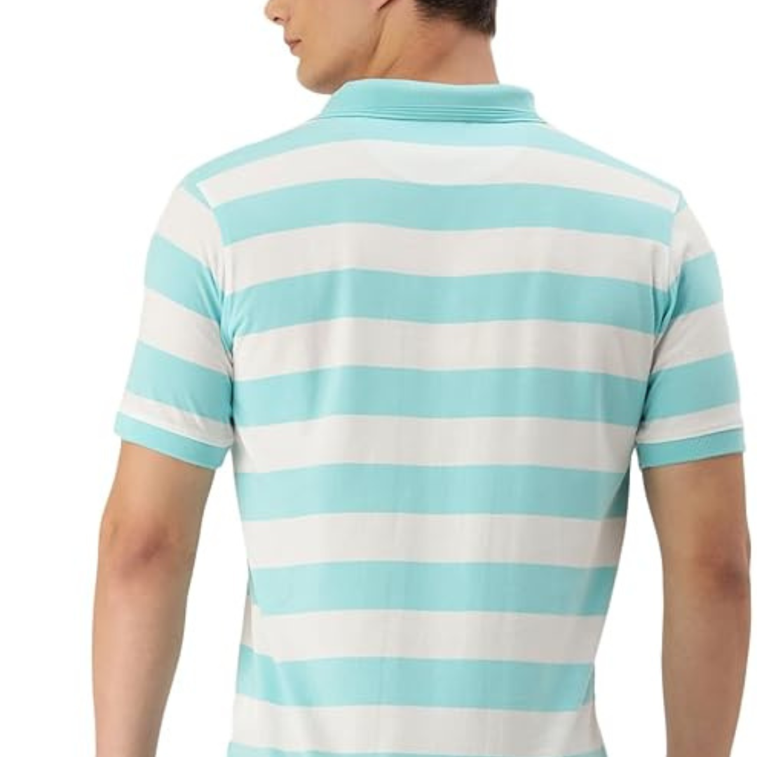 Peter England Men's Cotton Regular Fit Polo T-Shirt