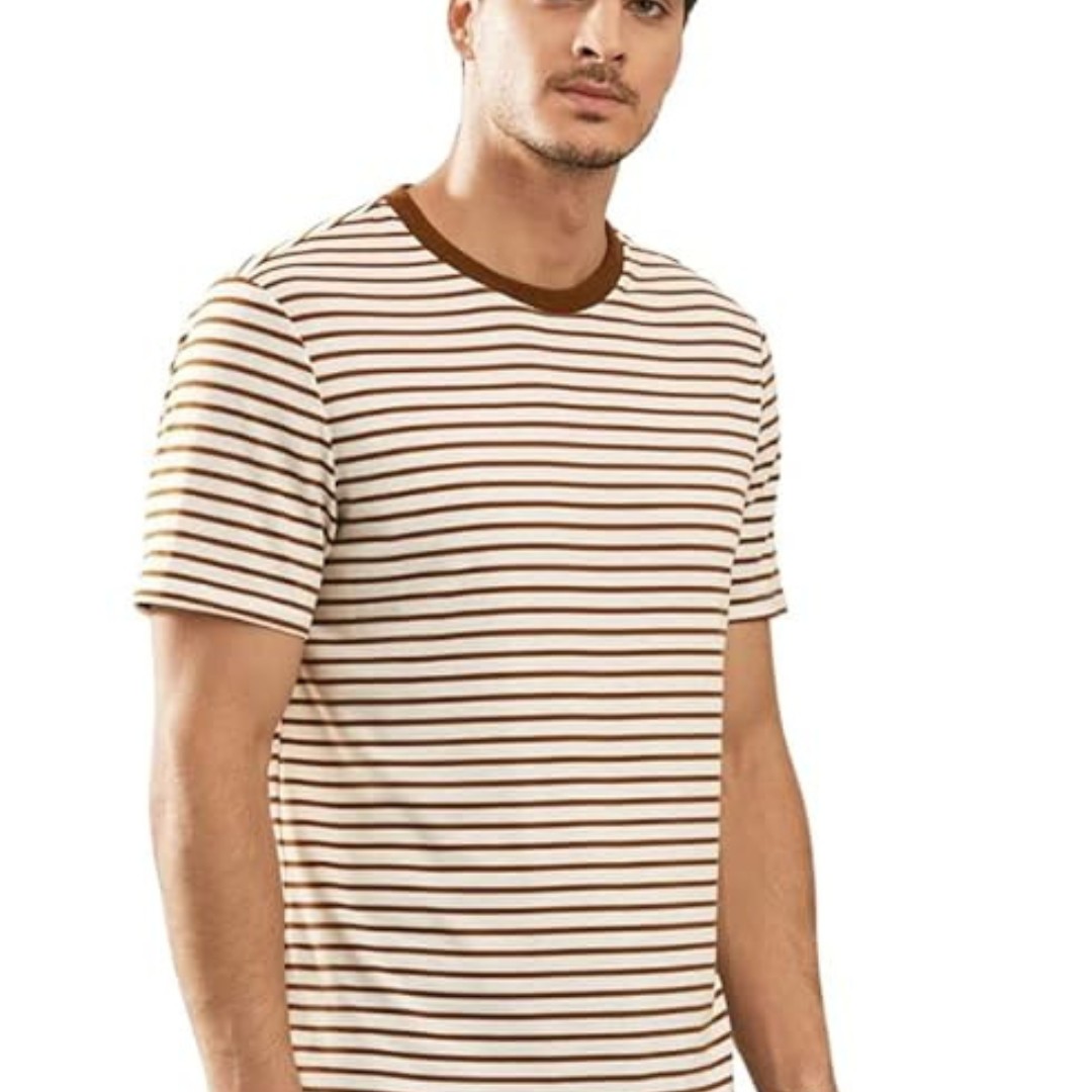 Regular Fit Casual T Shirt for Men