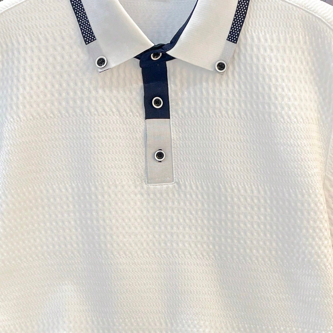 Manfinity Joysei Men's Turndown Collar Button