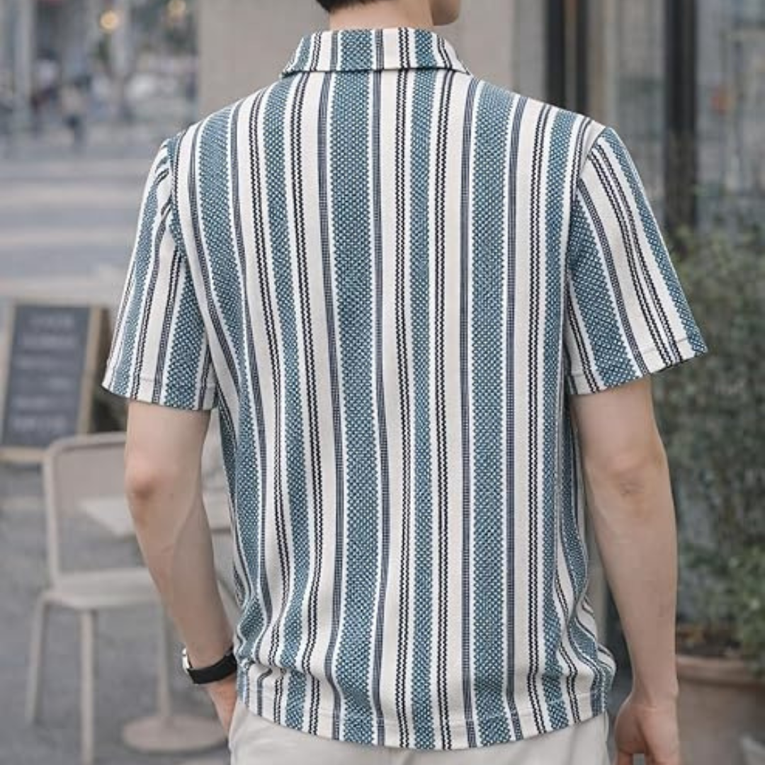 Polo T-Shirt with Zip Collar