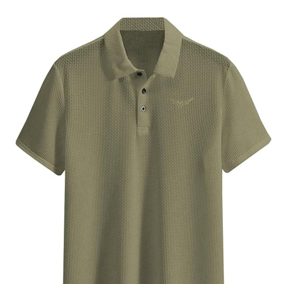 TAGDO Mens Collar T Shirt for Man