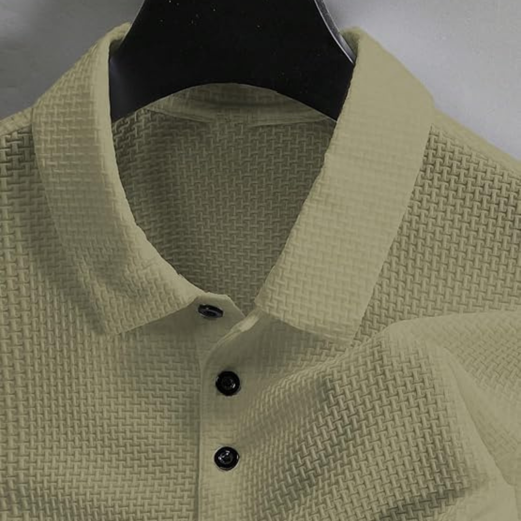 TAGDO Mens Collar T Shirt for Man