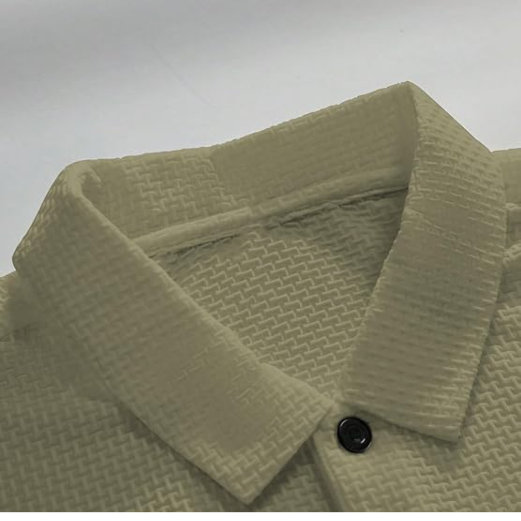 TAGDO Mens Collar T Shirt for Man