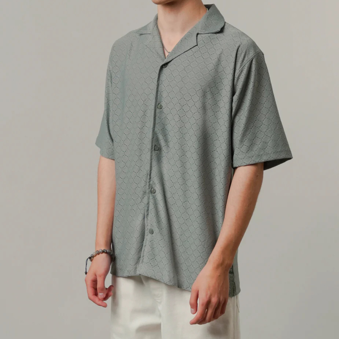 Textured Cuban Shirt 2