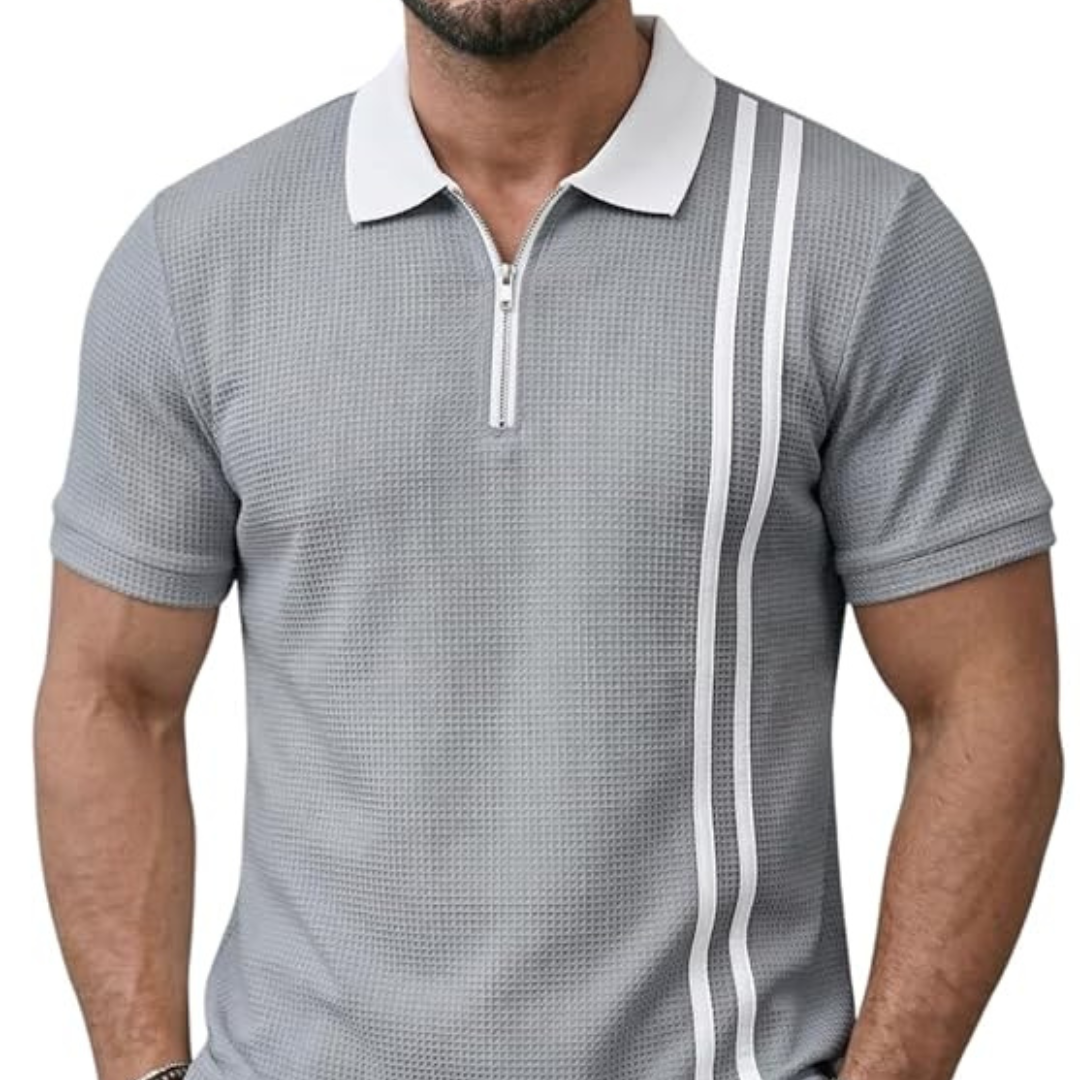 Waffle Polo T Shirt for Men