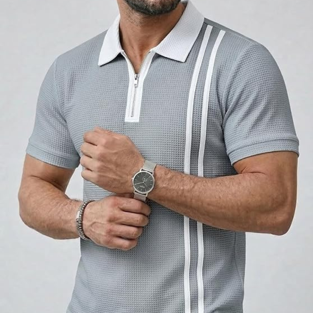 Waffle Polo T Shirt for Men
