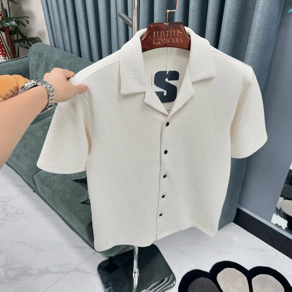 Short-Sleeve Cotton Shirt