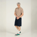 Zip Placket Knitted Polo