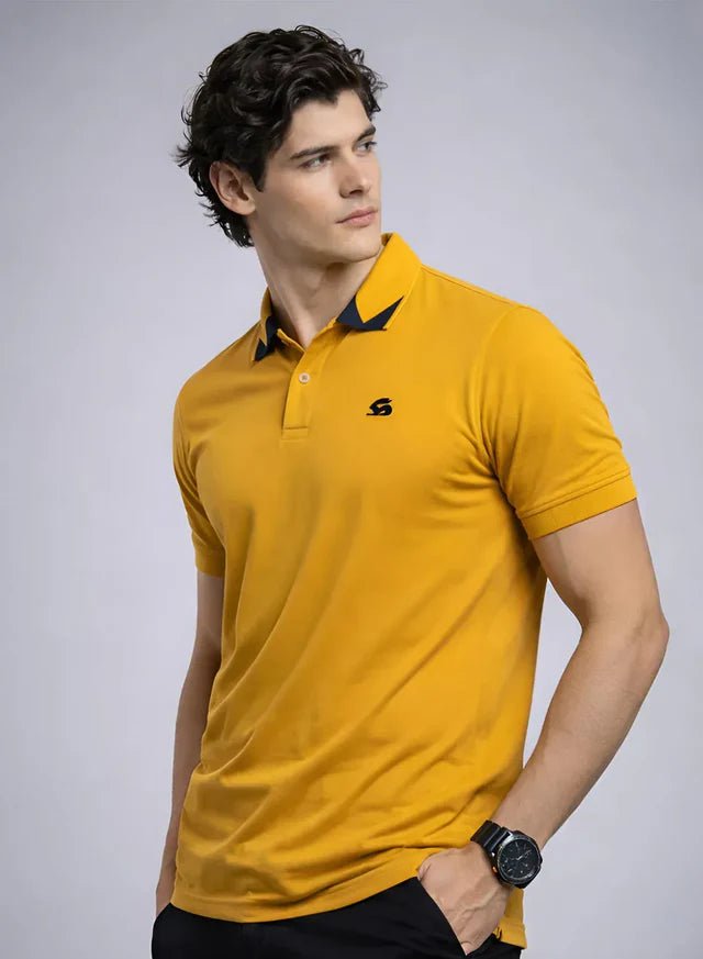 ADRO Men's Polo Collar All Over Printed Half Sleeve T-Shirt