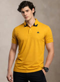 ADRO Men's Polo Collar All Over Printed Half Sleeve T-Shirt