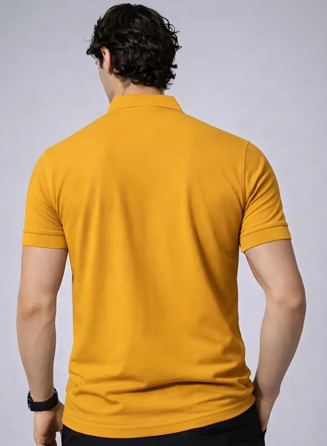 ADRO Men's Polo Collar All Over Printed Half Sleeve T-Shirt