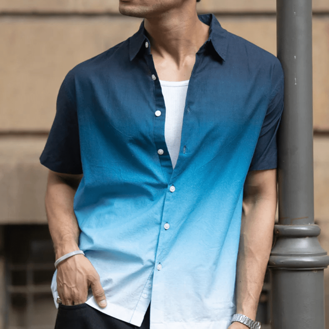 Dark Navy Ombre Shirt
