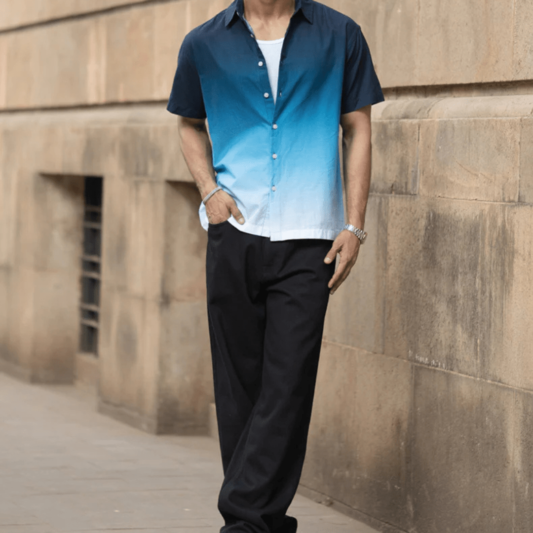 Dark Navy Ombre Shirt