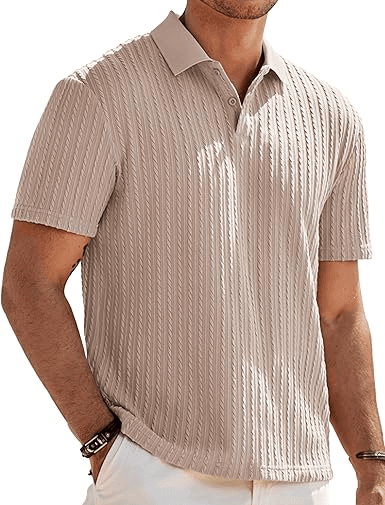 JMIERR Mens Casual Polo Shirt