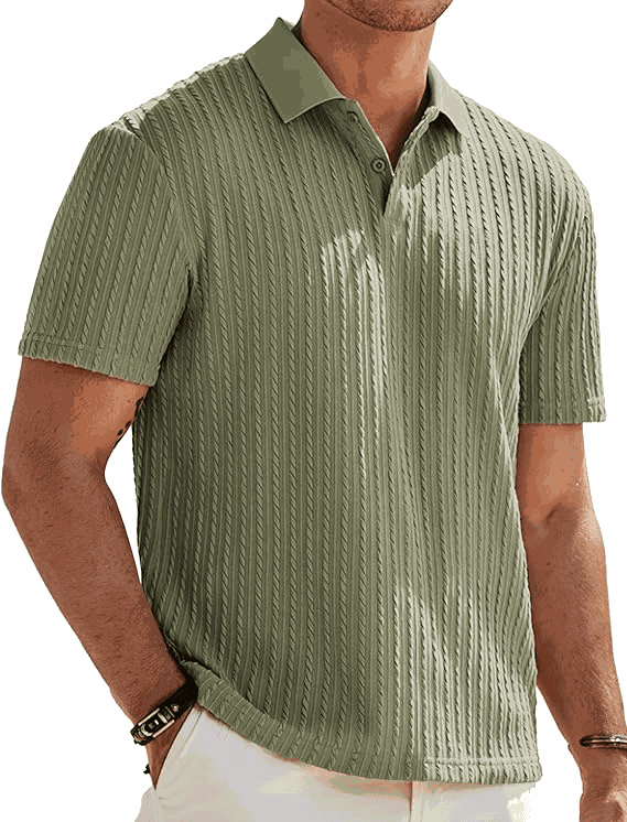 JMIERR Mens Casual Polo Shirt