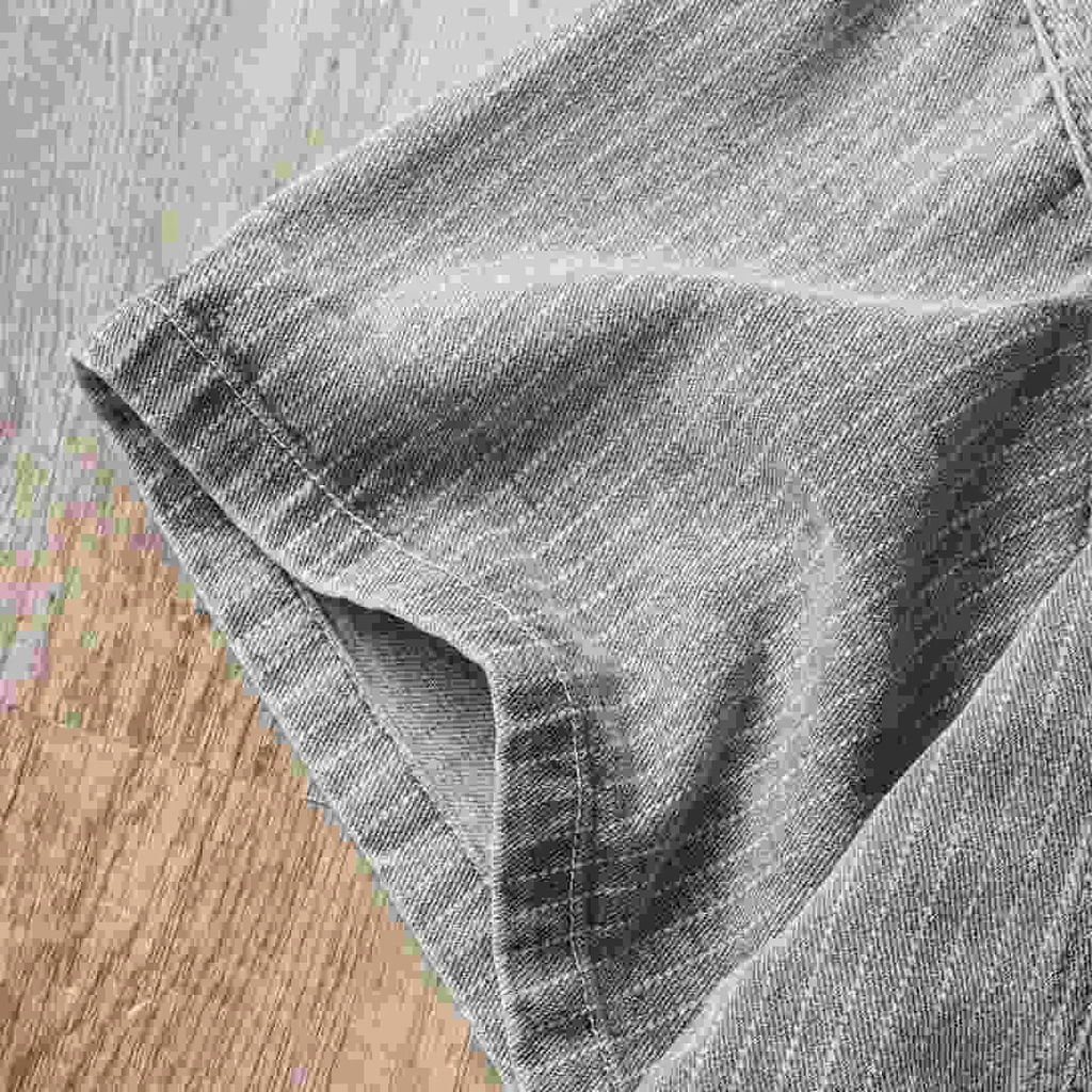 Manfinity Joysei Men's Casual Striped Loose Gray Denim