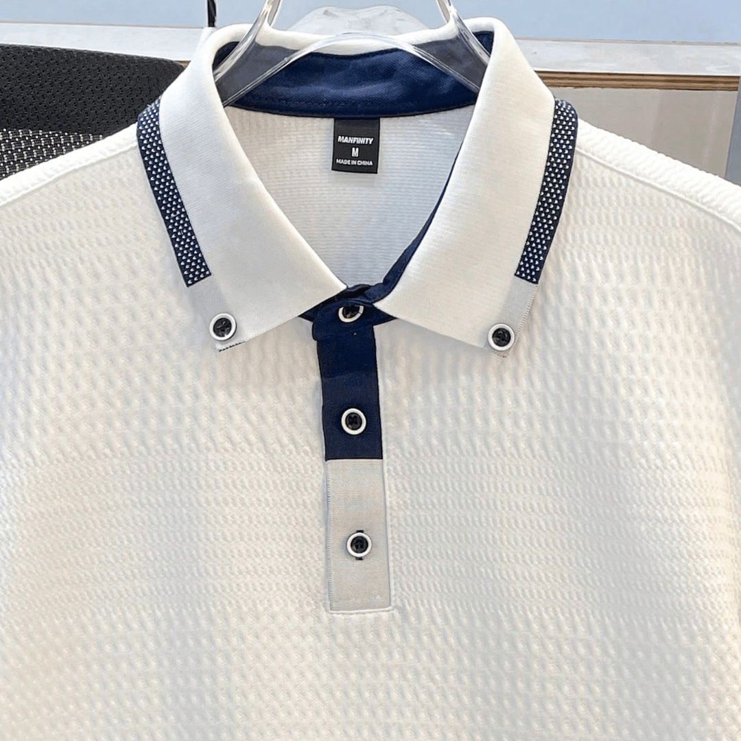 Manfinity Joysei Men's Turndown Collar Button