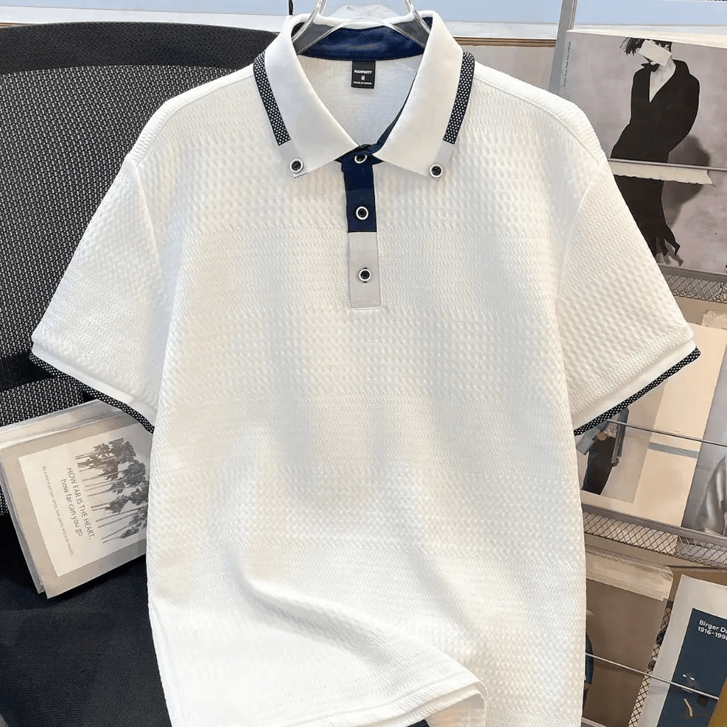 Manfinity Joysei Men's Turndown Collar Button