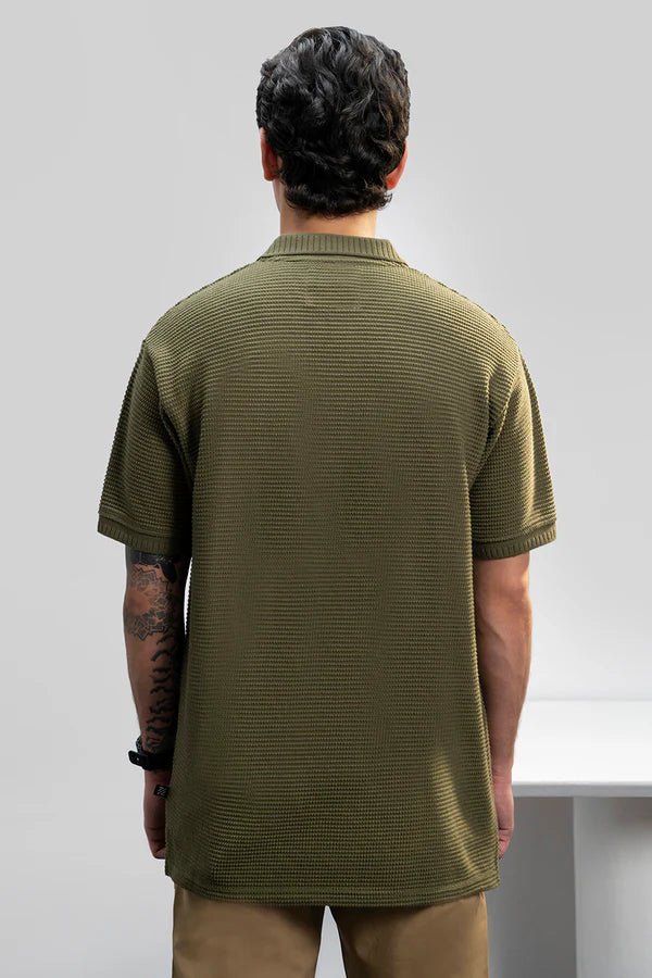 TAGDO Mens Collar T Shirt for Man