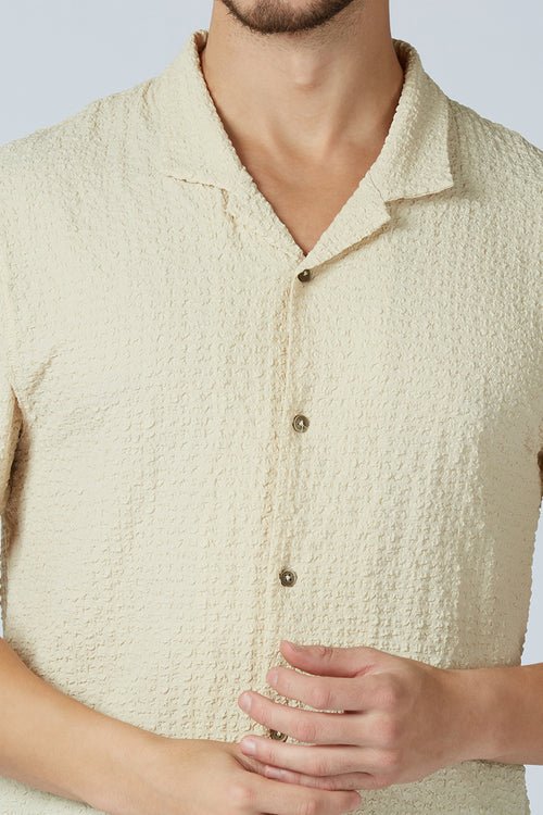 Textured Resort Cabin Shirt