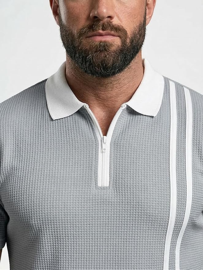 Waffle Polo T Shirt for Men